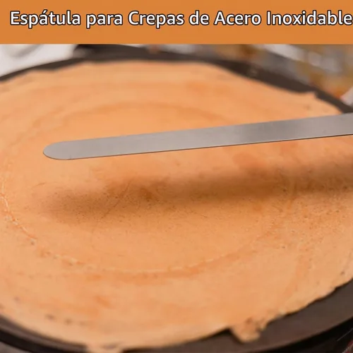 Vista 3 de Kit de espátula y esparcidor de crepé, espátula con mango de madera (12 pulgadas)