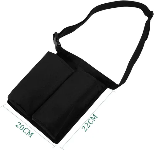 Vista 5 de Pacify Funda de masaje con 2 bolsillos, bolsa de botella de aceite ajustable para loción de masaje para terapeuta