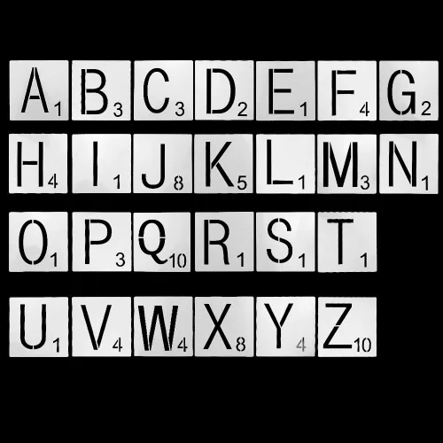 Vista 4 de 50 piezas de madera en blanco sin terminar de 4 pulgadas con 26 letras para decoración de pared, decoración del hogar, proyectos de manualidades