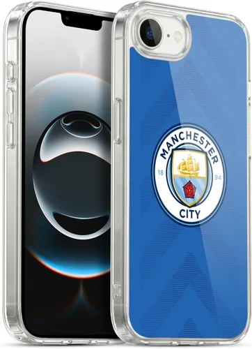 Vista 103 de Head Case Designs Funda de gel con licencia oficial del Manchester City Man City FC Away 2022/23 [protección de grado militar] compatible con Apple