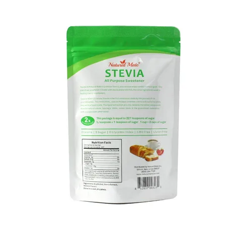 Vista 3 de Natural Mate Edulcorante cero calorías, 16 onzas, polvo granular de stevia orgánica mezclado con eritritol, reemplazo de azúcar 2:1 para Keto