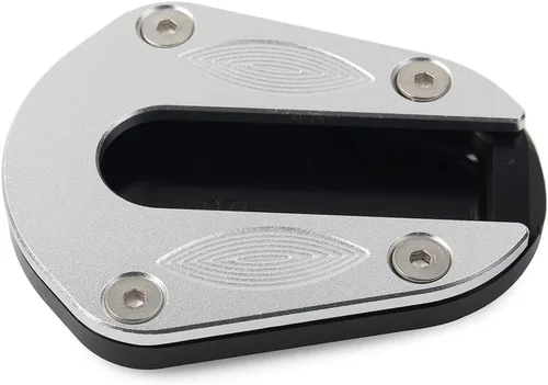 Vista 2 de FSFY Soporte Del Motor Pie Lateral Soporte Ampliador Placa Kickstand Pad para BENELLI TRK 502 Negro