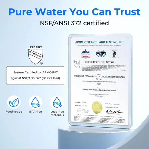 Vista 7 de Waterdrop UA-5Y 𝟓 𝐀ños Sistema de Filtro de Agua para Debajo del Fregadero, Ultra Larga Vida, Reduce Plomo, Cloro, Mal Sabor y Olor, Filtro de Agua