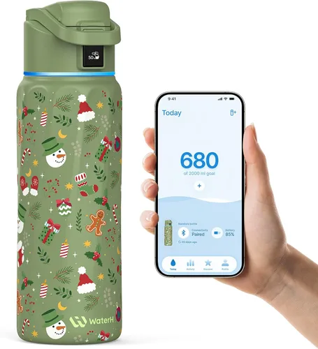 Vista 33 de WaterH BOOST - Rastreador inteligente de botellas de agua con recordatorio Negro