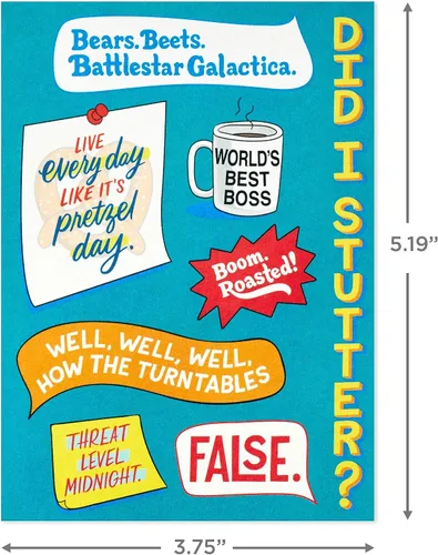 Vista 3 de Hallmark Tarjetas de notas The Office, citas divertidas (20 tarjetas en blanco con sobres)