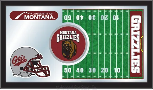 Vista 22 de Espejo de fútbol Appalachian State de 15" x 26" por Holland Bar Stool Company Appalachian State University