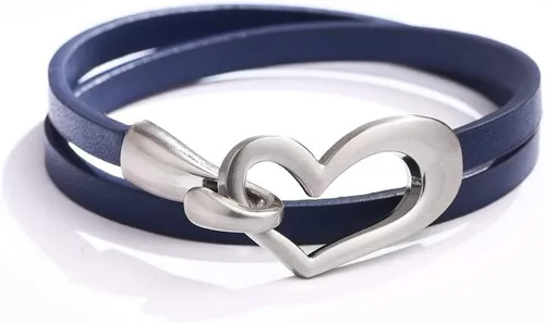 Vista 9 de Long tiantian Leather Bracelets for Women Men Heart Wrap Bracelets Western Jewelry Cowgirl Outfits Birthday Valentines Day Gifts for Her