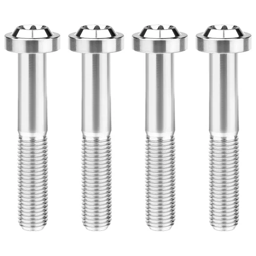 Vista 29 de Titanium M10 Torx Head Bolt (M10x10mm Pitch 1.25mm, Black) 10 15 20 25 30 35 40 45 50 55 60mm Pitch 1.25/1.5mm Screw Pack of 4