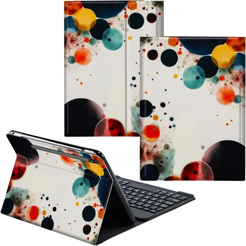 Vista 47 de Para Samsung Galaxy Tab S6 Lite Funda 2022/2020 Teclado Inalámbrico Desmontable Y Cubierta De Soporte De Cuero PU Funda Protectora Para Samsung