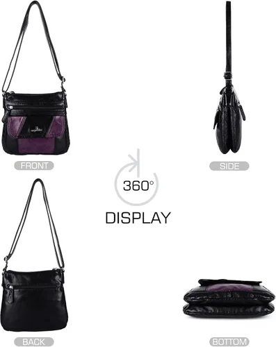 Vista 4 de Bolsos bandolera Angel Kiss para mujer de piel sintética con correa ajustable