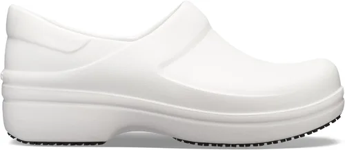 Vista 6 de Crocs Neria Pro II - Crocs embellecidos para mujer Zapatos de trabajo antideslizantes, blanco, 5