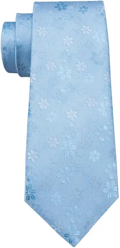 Vista 5 de BarryWang Conjunto de corbata para hombre diseño de cachemira de seda maciza con bolsillo cuadrado extra largo para boda formal