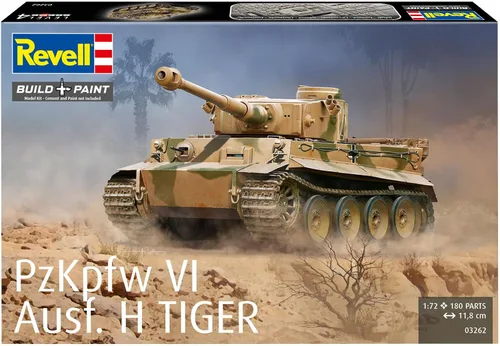 Vista 2 de Revell Gmbh 03262 Pzkpfw VI Ausf H Tiger Tank Kit de modelo, escala 1: 72