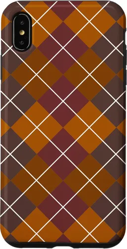 Vista 11 de iPhone 16 lindo tartán marrón cuadros para niñas escocesas y otoño otoño caso