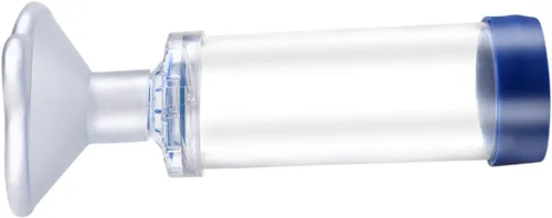 Vista 2 de Espaciador inhalador de gato/perro, inhalador de gato, cámara de aerosol felino, viene con máscara de 2 tamaños para gato/perro e instrucciones