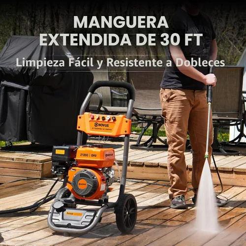 Vista 4 de NOVUS 3100 PSI Gas Pressure Washer, 2.5 GPM Power Washer