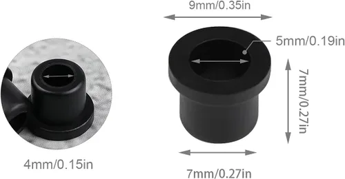 Vista 4 de 8 piezas de emblema de capó delantero Roundel 51141807495 de goma compatible con BMW E60 E61 E46 E30 E90 E91 E92 X5