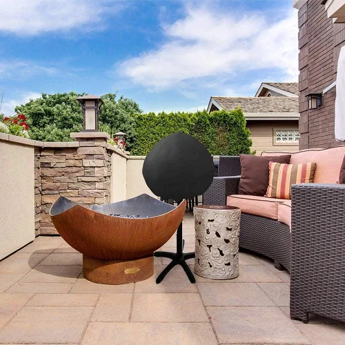 Vista 6 de SHINESTAR - Funda de parrilla para George Foreman, impermeable, 600D, resistente, para interiores y exteriores, cubierta de barbacoa redonda pequeña