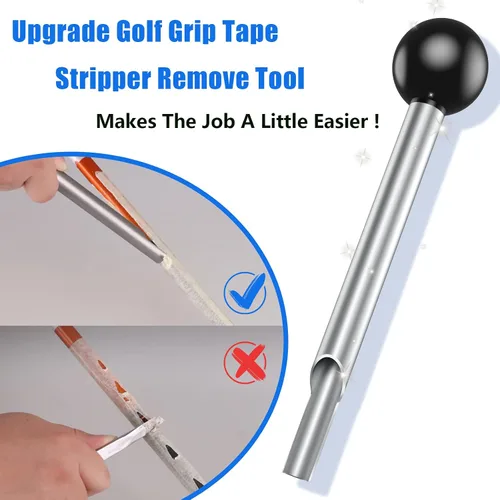 Vista 2 de 2thpart Herramienta de extracción de cinta de agarre de golf, sin residuos de cinta, eliminación rápida - Perfecto para regriptar ejes de grafito