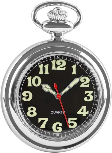 Vista 2 de Reloj de bolsillo clásico para hombre, relojes de bolsillo con cadena para hombres