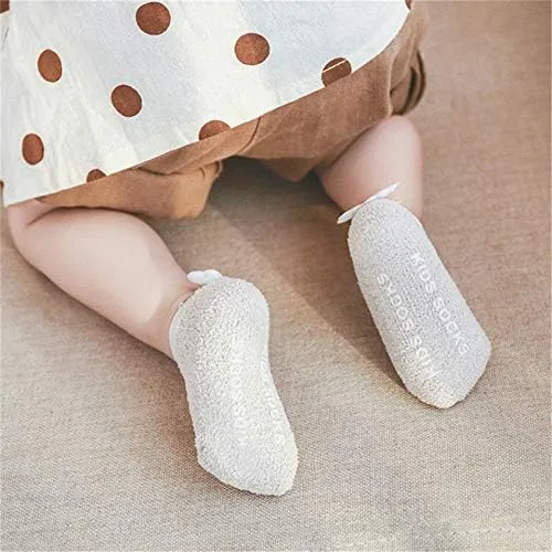 Vista 4 de Calcetines de bebé para niñas con alas de ángel y calcetines cortos para piso