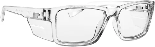 Vista 6 de Safety Reading Glasses - Full Lens Magnifying from +1.00 to +3.00 in Clear - ANSI Z87+ Approved Safety Frame