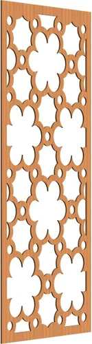 Vista 167 de 9 3/8"W x 24 3/8"H x 1/4"T Southgate Decorativos Paneles De Pared De Madera Calado, Abedul
