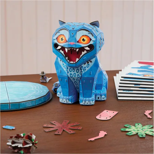 Vista 5 de 4D Build Kpop Demon Hunters Derpy Tiger & Sussie Bird 3D Puzzle Model Kit