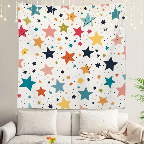 Vista 122 de Shrahala Tapiz de pared de hojas de arce otoñal, hojas rojas llameantes, fondo negro, tapiz grande para colgar en la pared, tapiz decorativo