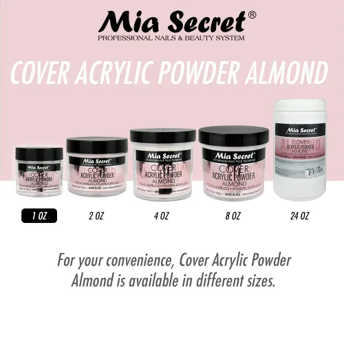 Vista 7 de Mia Secret Acrílico polvo cubierta almendra 1 oz.