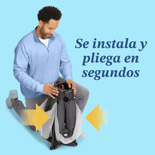 Vista 4 de Graco, corral de juego con pie automático para plegar y guardar, Carnival