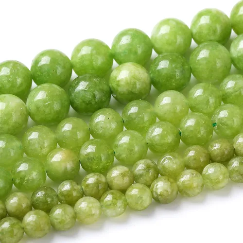 Vista 14 de Cuentas sueltas redondas de gemas naturales cuentas de piedra de energía de cristal para hacer joyas 15" (calcedonia afgana, 6 mm)
