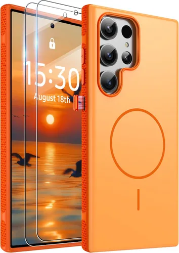 Vista 100 de Jshru Funda para Samsung Galaxy S26 Plus/Galaxy S25 Plus: para Galaxy S24 Plus [compatible con Magsafe] [2 protectores de pantalla HD] cubierta