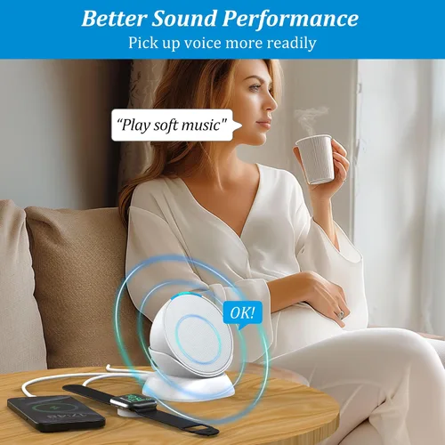 Vista 5 de PlusAcc Soporte para Pop con puertos de carga USB-C y USB-A, estación base de soporte de mesa para cargar teléfonos celulares y auriculares, base