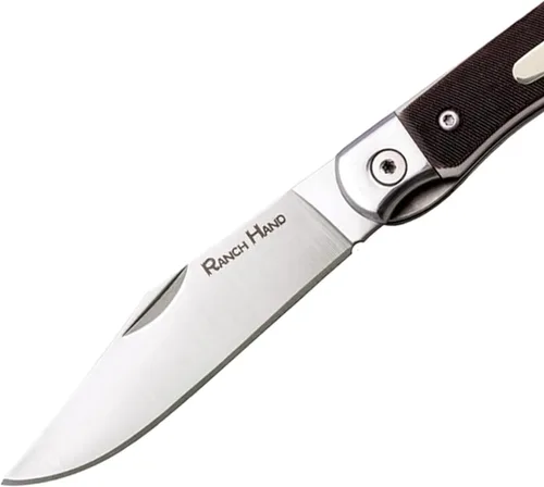 Vista 4 de COLD STEEL Ranch Hand SK-5 - Cuchillo plegable versátil de bolsillo compacto y versátil con hoja afilada de 3.75 pulgadas, mango de hueso aserrado