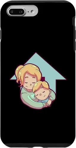 Vista 12 de iPhone 16 Mother And Child Illustration For Kids Case