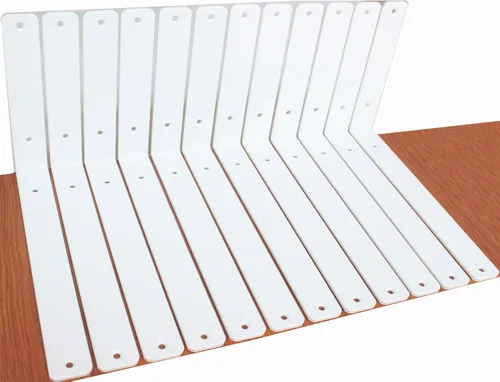 Vista 12 de Paquete de 2 soportes de estante en L de 6 pulgadas de largo x 4 pulgadas de alto x 1.5 pulgadas de ancho, 5 mm de grosor, soportes de estante