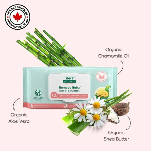 Vista 4 de Aleva Naturals - Toallitas de bambú para bebé, 37949, Sensitive, 1