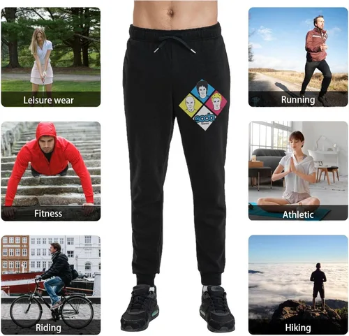 Vista 7 de Soda Stereo Long Sweatpants Mens Casual Fashion Sport Long Pants Drawstring Trousers with Pockets