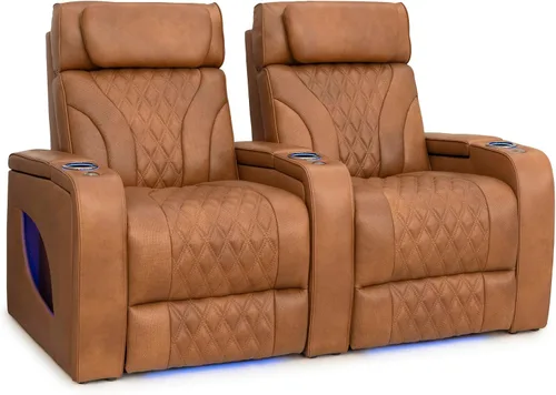 Vista 63 de Seatcraft Luminis LT - Asiento de cine en casa, reclinable, color rojo