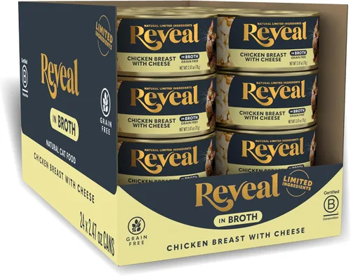 Vista 15 de Reveal Alimento Natural Húmedo Enlatado para Gatos, Ingredientes Limitados y Naturales, Sin Granos, Alto Contenido de Proteínas Sin Aditivos