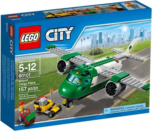 Vista 6 de Juego de construcción Lego Aeropuerto de ciudad 60101 avión de carga (157 piezas)