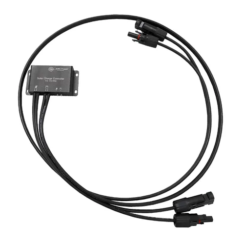 Vista 6 de AIMS POWER Controlador de carga solar impermeable de 11 amperios con cables precableados fáciles de instalar para batería de litio AGM, gel y LiFePO4