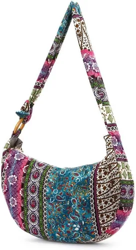 Vista 2 de Karresly - Bolsa bandolera para mujer con correa ajustable, estilo Thai