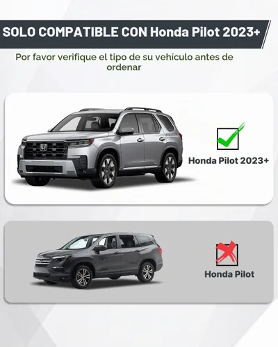 Vista 2 de Estribos Snailfly para Honda Pilot 2023-2026, pasos laterales de aluminio con capacidad de carga de 600 LBS 600 LBS Load, No-Drill Step Rails with