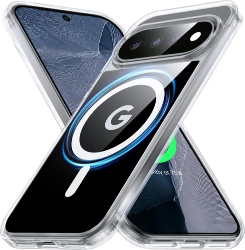 Vista 28 de Funda Magnética NO.1 para Google Pixel 7a Case [Compatible con MagSafe][Anti-Huellas][Ajuste Delgado][Resistente a Golpes Militar] Cubierta de Negro