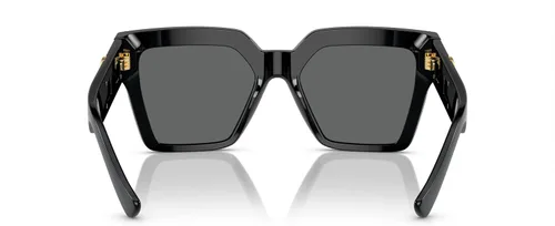 Vista 4 de Versace Gafas de sol para mujer, montura burdeos, lentes marrón oscuro, 2.126 in