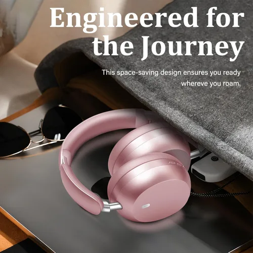 Vista 7 de Wentronic Y04 - Audífonos inalámbricos Bluetooth sobre la oreja, sumérgete en cada ritmo con cancelación activa de ruido y sonido de alta