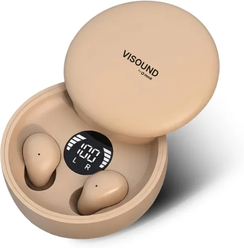 Vista 8 de Air Skin Tones Invisible Earbuds for Small Ears - Wireless Bluetooth 5.4, Skin-Matching Mini Stemless Ear Buds, IPX5 Waterproof, Crystal Clear Calls