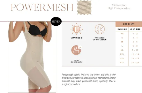 Vista 4 de Fajas Colombianas Reductoras Levanta Cola Cuerpo Completo Shaper BBL Post Cirugía